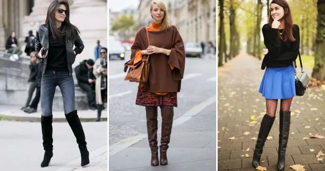 С чем носить ботфорты – 45 модных образов на любой вкус