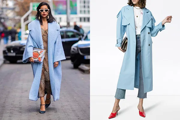 Фотографии с длинными синими плащами