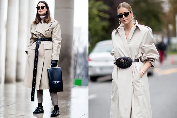 Модные аксессуары для легкого тренча
