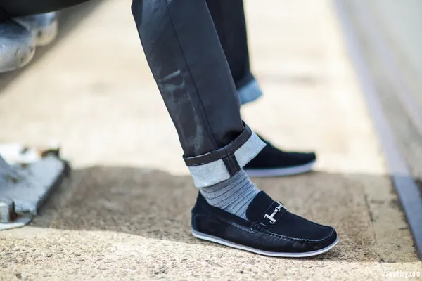 Синие мокасины