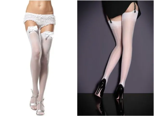 Прозрачные белые носки.