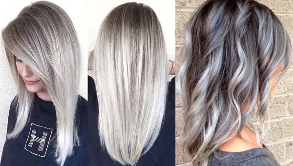 Мелирование пеплом на темные волосы, кому подходит, как выглядит. Как сделать раскраску в домашних условиях.写真