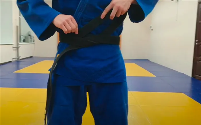 Правильное застегивание пояса для дзюдо