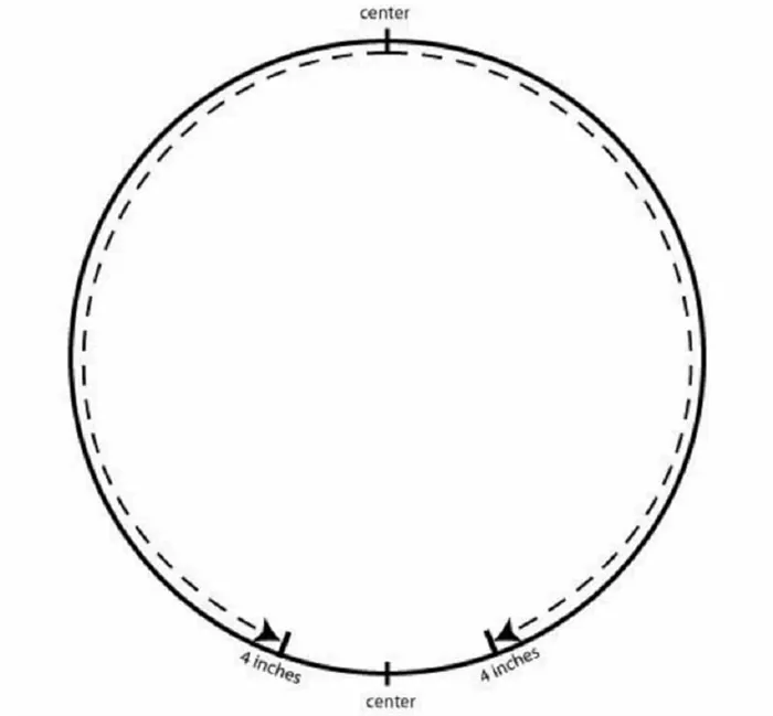 Оставьте место для швов при раскрое