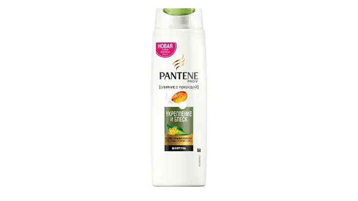 Pantene шампунь Слияние с природой Укрепление и блеск