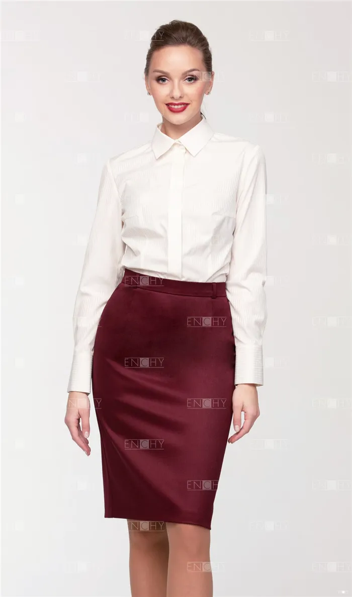 Юбка-миди цвета бордо