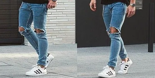 Кроссовки под мужские джинсы