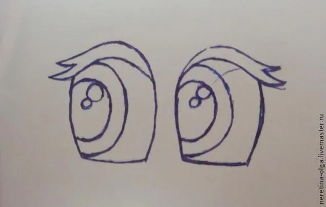 Вышитые глаза для вязаных игр