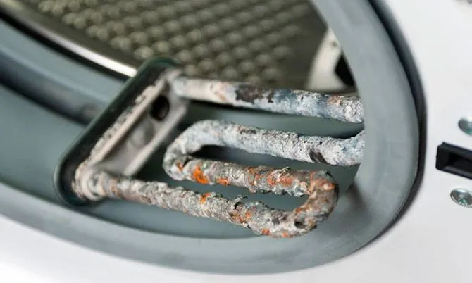 Накапливание соли на нагревательных элементах