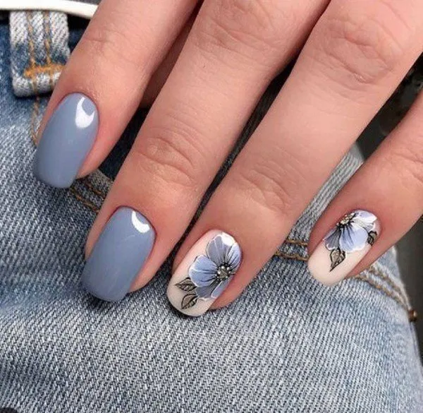 Самый красивый цветочный маникюр 2022-2023 года: топовые идеи нейл-арта с цветами