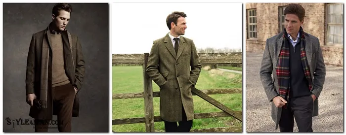 Зимнее пальто Harris Tweed